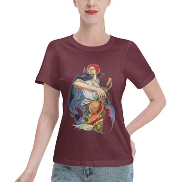 Women's Basic Short Sleeve T-Shirt Naruto Shanks