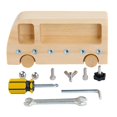 thumbnail image 1 of Leutsin Montessori Daily Life Teaching Aids Busy Bus Screw Early Education Toy Workbench, 1 of 7
