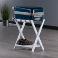 thumbnail image 4 of Raya Luggage Rack with Shelf, White, 4 of 15