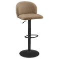 thumbnail image 1 of Bouclair Tabouret de Bar Rembourré Réglable Taupe, 1 of 7