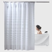 COFEST Shower Curtain for Bathroom Modern Shower Curtain Universal for All Seasons In Bath Long Shower Curtains Set White