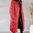 thumbnail image 2 of Women‘s Long Large Classic Cardigans Cable Knit Hood Sweater Oversized Button Duster Coat with Pocket 2024, 2 of 5
