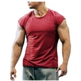 thumbnail image 1 of LSLJS Débardeurs à Col Rond pour Hommes, Unis, Sans Manches, Séchage Rapide, Natation, Plage, Musculation, Gym, Course, Athlétiques, 1 of 5