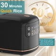 thumbnail image 4 of Pentantan Digital Rice Cooker, 6-Cup/2.1QT Small Rice Maker, 10 Presets, 24-Hour Delay Timer & Keep Warm, Non-Stick Inner Pot, Black, 4 of 7