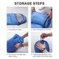 thumbnail image 3 of Sac de Couchage Ultraléger pour la Randonnée avec Compartiment pour Adultes 170T, 3 of 8