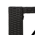 thumbnail image 3 of vidaXL Bar Table with Glass Top Black 105x80x110 cm Poly Rattan, 3 of 4