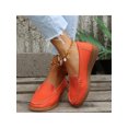 thumbnail image 5 of Woobling Mocassins pour Femmes à Tige Basse Chaussures Plates Bout Rond Ballerines Légères Mocassins de Conduite Orange 6, 5 of 5