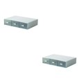thumbnail image 1 of fastboy Neat And Tidy Storage Box - plify Life With Organized Storage Multilayer Stackable Desk Organizer blue 3 drawer 2Set, 1 of 6