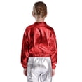 thumbnail image 4 of Doomiva Boys' Girls' Modern Jazz Cheer Performance Set Hip Hop Street Dance Clothes 2-Piece Red 16, 4 of 5