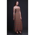 thumbnail image 3 of Bimba Robe à Bretelles Smockée en Georgette Imprimée d'Oiseau Moucherolle pour Femmes - Petit, 3 of 7