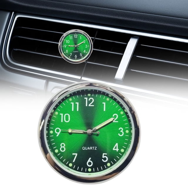 Vintage Gift-Luminous Decoration Mini Clock for Car/Motorcycle/Sewing Machine,Car Clocks for Dash Stick On,Retro Style Dashboard Clock