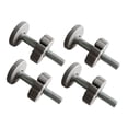 thumbnail image 4 of Milaget 4 Pcs Barrière de Sécurité Tige Filetée Pièces de Boulon pour Rampe d'Escalier Intérieur Gris, 4 of 9