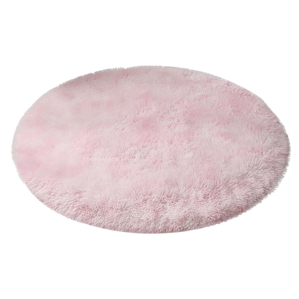 Estbridge Tapis Rond Multicolore pour Chambre de Fille Tapis Circulaire pour Pièce Tapis pour Chambre d'Ado Fille Tapis Circulaire pour Chambre de Bébé Tapis Duveteux en Peluche pour Dortoir Déco de Chambre Mignonne pour Bébé