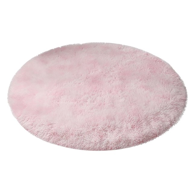 Estbridge Multicolor Round Rug For Girls Bedroom Circle Rug For Room Carpet For Teen Girls Room Circular Rug For Nursery Room Fuzzy Plush Rug For Dorm Cute Room Decor For Baby
