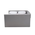 thumbnail image 4 of Baxton Studio Delora Queen Size Light Grey Upholstered Daybed with Trundle, 4 of 11