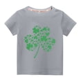 thumbnail image 1 of TopLLC St. Patricks Day Chemises pour Femmes Hauts de Sarrau St Patricks Day Tout-Petits Enfants Garçons Filles Mode Mignon Col Rond Imprimé Manches Courtes Haut, 1 of 3