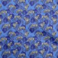 thumbnail image 1 of oneOone Georgette Viscose Blue Fabric Tropical Craft Projects Decor Fabric Printed By The Yard 42 Inch Wide, 1 of 5