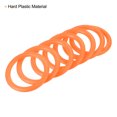 thumbnail image 4 of Unique Bargains 4cm Plastic Carnival Ringtoss Rings Hoop Party Favor Game, Orange 24 Pack, 4 of 5