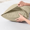 thumbnail image 4 of Body Pillowcase Set | Cooling Pillow Cover for Hot Sleepers | Temperature Regulating Full Length Pillow Protector | 2 Pack Breathable Polyester Pillow Case for Night Sweats and All Season Use, 4 of 6