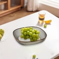 thumbnail image 2 of Vaidha Four Pack Transparent PET Tableware Squared Household Living Room Kitchen Boned Dish Snack Dish Fruit Plates Vegetable Plates Set, 2 of 3