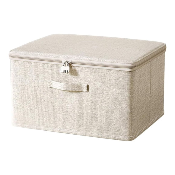 Lockable Box Box with Lock Fabric Storage Box with Lid Fabric Organiser Box Lockable Box Lockable Box for Clothes Toys Fall Decorations Outdoor Halloween Decorations Fall Decor Outdoor Porch Ha