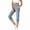 Light Blue#jeans women capri, variant on SZJXBUY Denim Capri Jeans for Women Summer Casual Elastic Waist Pull on Pants Stretch Straight Leg Cropped Jean Pant with Pockets Dark Blue,XL