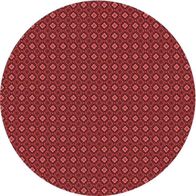 Ahgly Company Tapis d'Intérieur Lavables en Machine, Ronds, Transitionnels, Rouge Canneberge, Ronds 4'