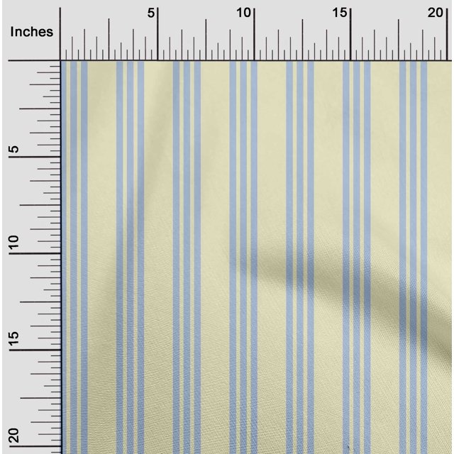 oneOone Tissu Lycra Polyester à Rayures Verticales Tissu Imprimé 1 Yard 56 Inch Wide