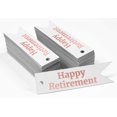 thumbnail image 2 of Inkdotpot Rose Gold Foil Paper Hang Tags Happy Retirement Favor Tags 50 Pieces, 2 of 6