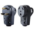 thumbnail image 1 of Wadoy 30 Amp RV Plug Male and Female Plug Set Upgraded with Handle Receptacle Plug Electrical Plug Adapter 55245, 1 of 6
