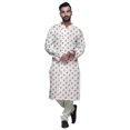 thumbnail image 4 of Atasi Kurta-Pyjama Long en Coton Imprimé pour Hommes, Kurta-Pyjama Décontracté de Designer, Vêtements, 4 of 5