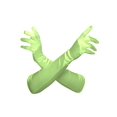 thumbnail image 2 of Gravity Threads Gants d'Opéra en Satin pour Femmes au-Dessus du Coude Vert Pâle, 2 of 2