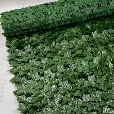 Artificial Hedges Faux Leaves Fence Privacy Screen Cover Panels ?Decorative Trellis color:Dark green sweet potato leaves size:0.5m*1m