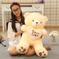 thumbnail image 2 of Cute Lovely I Love You Pattern Glow Light Up Soft Plush Bear Stuffed Toy Gift, 2 of 4