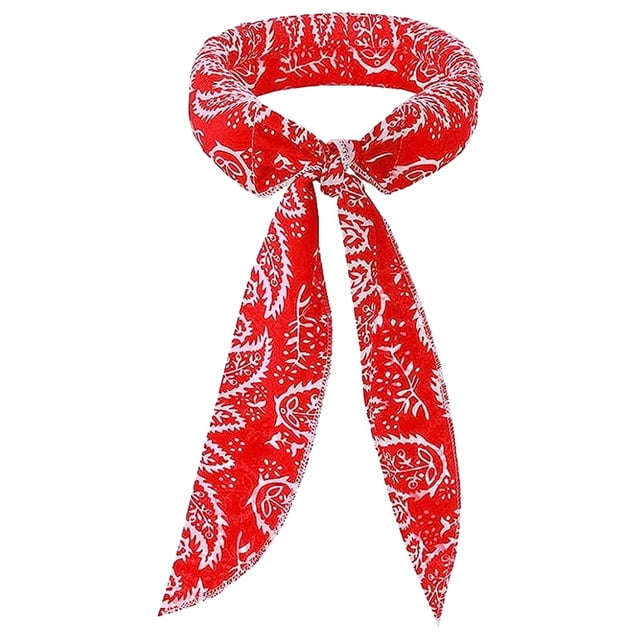 Meiiso Foulard Serviette Colorée et Fraîche Rouge Fête Ballon, Foulard Serviette Fraîche Tour de Cou Réutilisable Foulard d'Été Rafraîchissante Glace Bandeau Bracelet pour Yoga Sport Course Camping