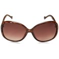 thumbnail image 3 of Jessica Simpson Lunettes de Soleil Rondes pour Femmes J5393 Ts Non Polarisées en Iridium, Écaille, 70 mm, 3 of 3