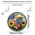 thumbnail image 1 of Independence Day Decorations Independence Day Celebration Acrylic Painted Window Decoration Hanging Decoration Wall Decoration Craft Hanging Decoration Home Decoration, 1 of 5