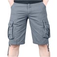 thumbnail image 1 of Cameland Men's Plus Size Cargo Shorts Multi-Pockets Relaxed Summer Beach Shorts Pants, 1 of 4