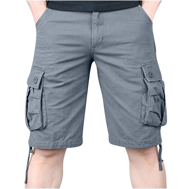 Cameland Men's Plus Size Cargo Shorts Multi-Pockets Relaxed Summer Beach Shorts Pants