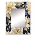thumbnail image 2 of Designart "Metropolitan Oasis Damask" Damask Wall Mirror, Printed Beige Wall Mirror, Bohemian Bathroom Wall Mirror, Decorative Damask Mirror - 24x32 Inch, 2 of 5