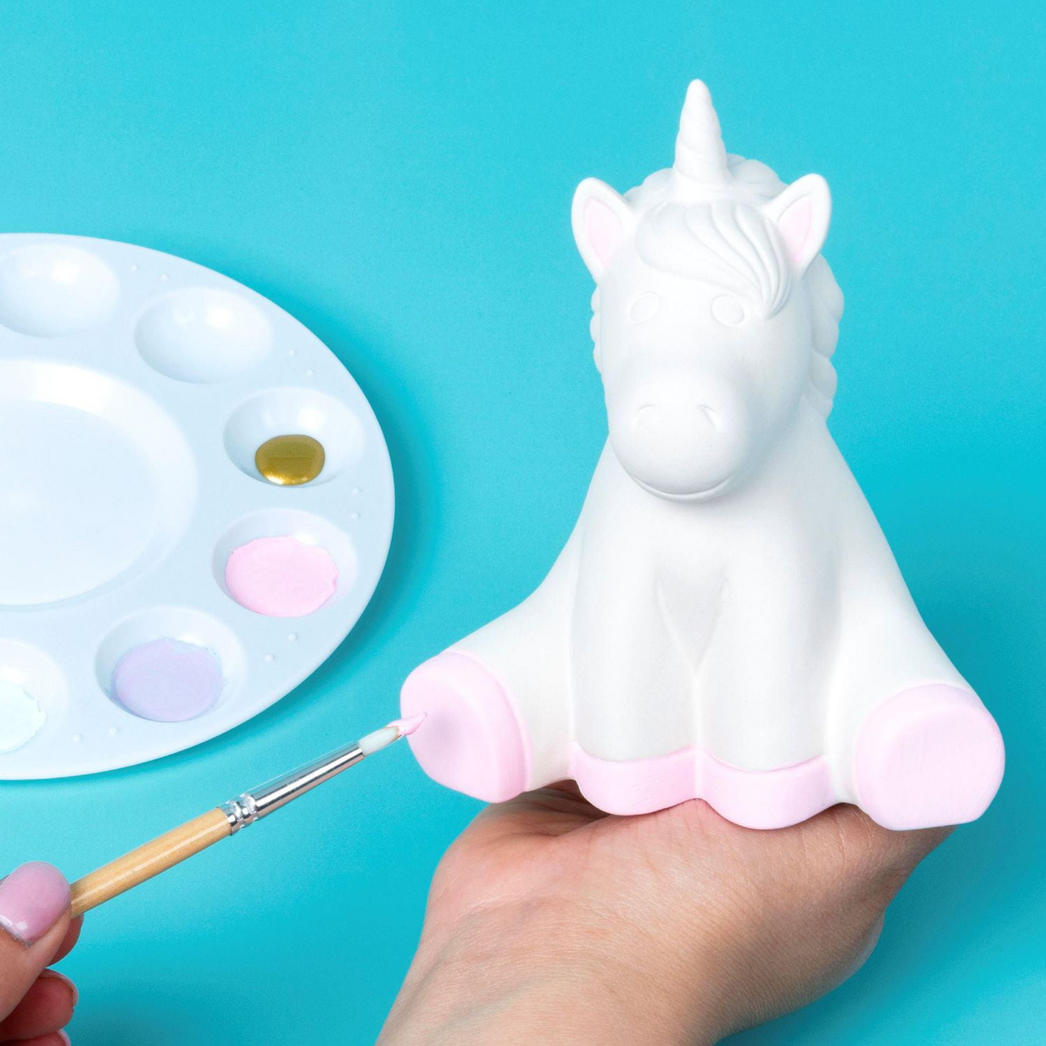 Create Basics Figurine Licorne en Céramique à Peindre