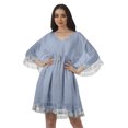 thumbnail image 1 of Moomaya Robe de Plage Imprimée Vêtements de Vacances Femmes Robes en Georgette pour Femmes, 1 of 6