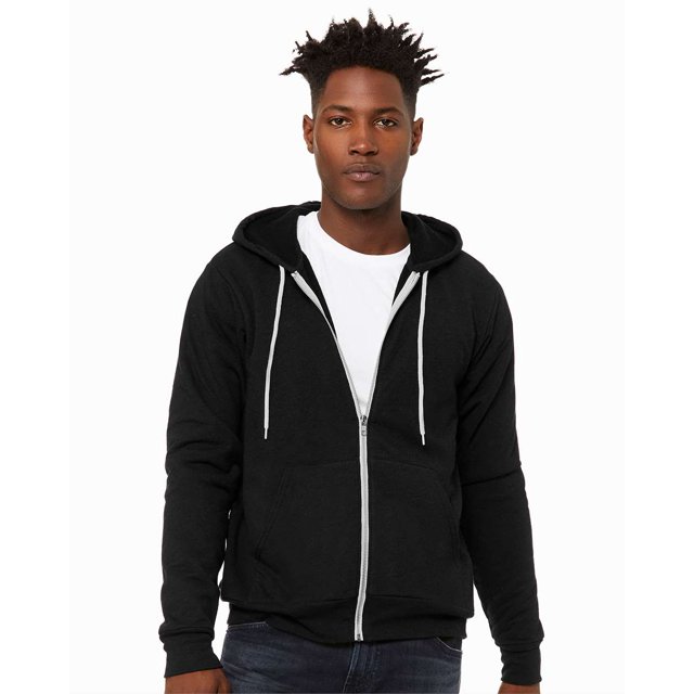 Bella + Canvas Sweat à Capuche Zippé en Polaire Éponge Unisexe