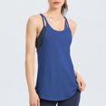 thumbnail image 2 of Chbgutlmr Workout Tops for Women U Neck Sleeveless Solid Color Racerback Athletic Gym Yoga Tops Camis, 2 of 4