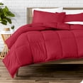 thumbnail image 1 of Bare Home Goose Down Alternative Comforter Set - 3 Piece Set - King/Cal King, Red, 1 of 7