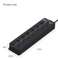 thumbnail image 3 of 7-IN-1 USB 3.0 5Gbps High Speed USB Docking Station Extender USB HUB Splitter with Switch Control, 3 of 6