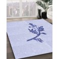 thumbnail image 3 of Ahgly Company Tapis d'Intérieur Lavables en Machine Rectangle Bleu Lavande Transitionnel, 3' x 5', 3 of 7