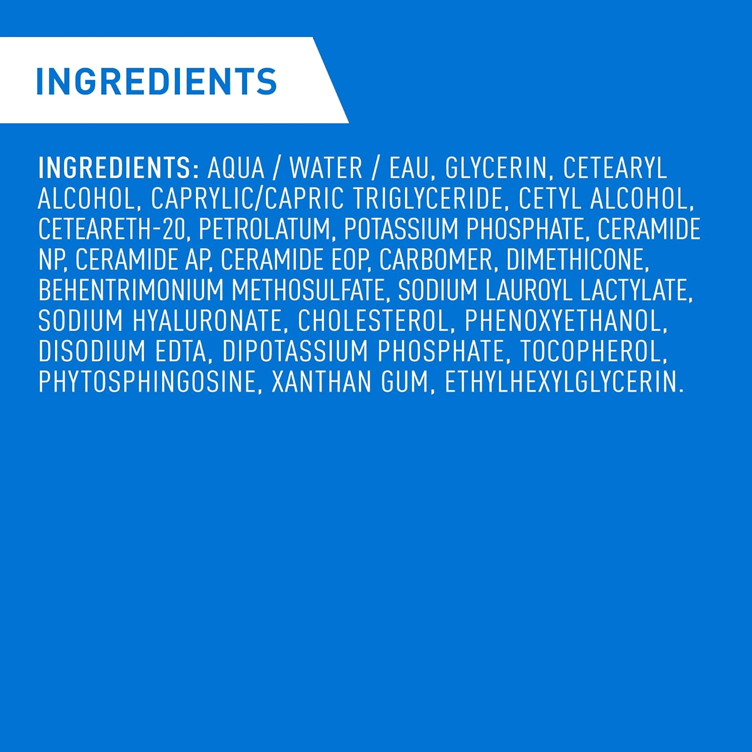 CeraVe Crème Hydratante, Crème Riche pour Visage et Corps avec Céramides pour Peau Sèche, 539 g