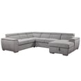 thumbnail image 1 of Urban Cali Bel Air Large Modular Sleeper Sectional Sofa Bed with Storage Chaise, Thora Stone, 1 of 9