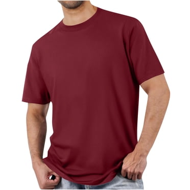 Liquidation d'Économies d'Été! WRKEKC T-Shirts pour Hommes, T-shirt à Manches Courtes Uni Décontracté pour Hommes, Coupe Ample et Élégant
